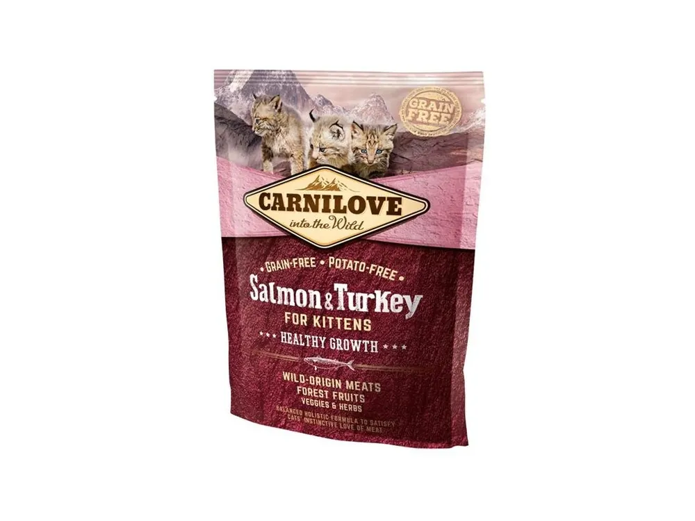 Carnilove Cat Kitten Salmon & Turkey Grain Free 0,4 kg Vrácení Zdarma