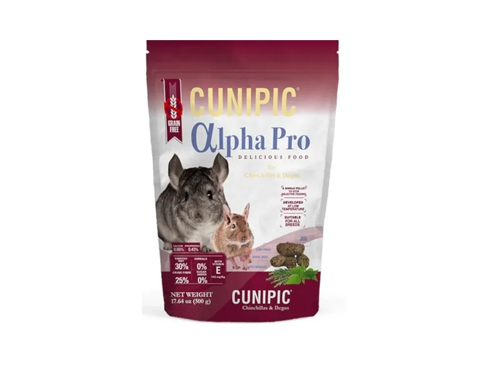 Cunipic Alpha Pro Chinchilla - činčila 500 g Ihned K Objednání
