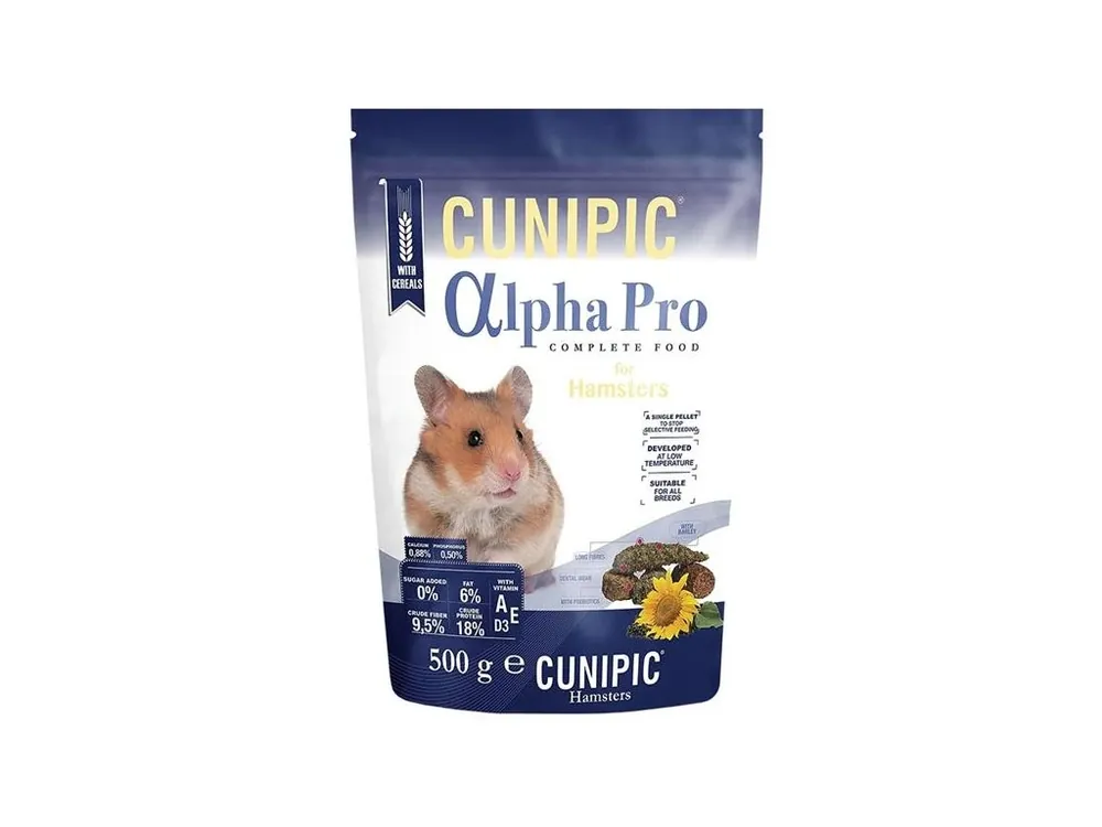 Originální Cunipic Alpha Pro Hamster - křeček 500 g