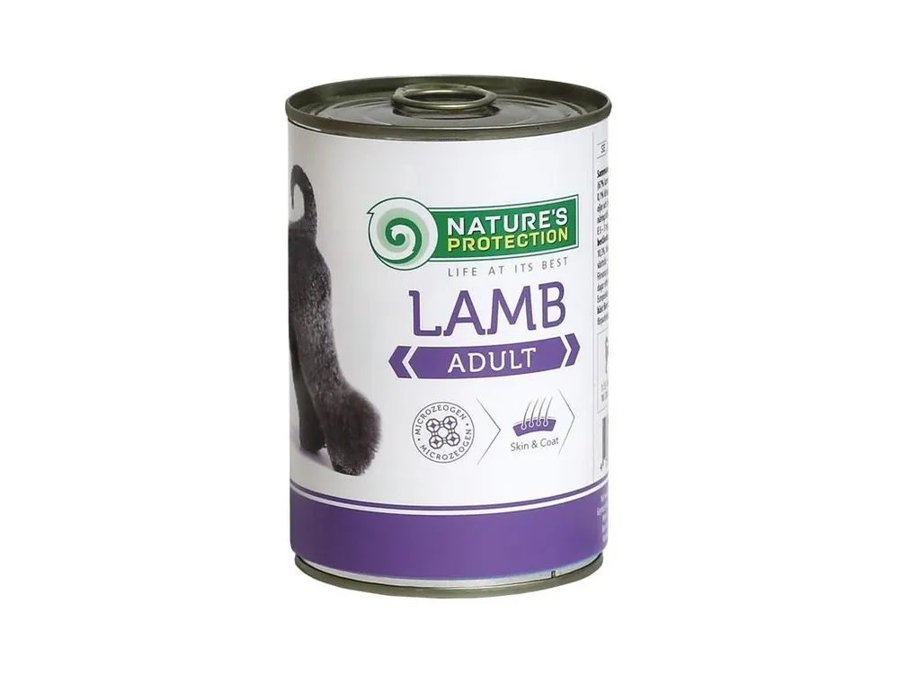 Akční Nabídka Nature‘s Protection Dog konz. Adult jehně 400 g
