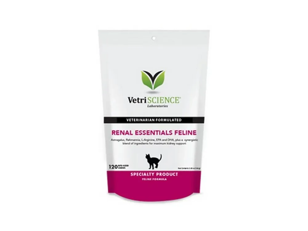 VetriScience Renal Essentials Feline 120ks - podpora ledvin Super Cena