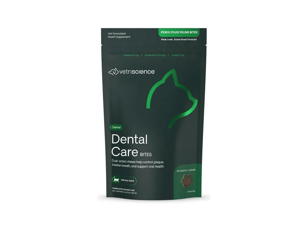 VetriScience Dental care bites for cats 60ks - dutina ústní Výhodná Nabídka