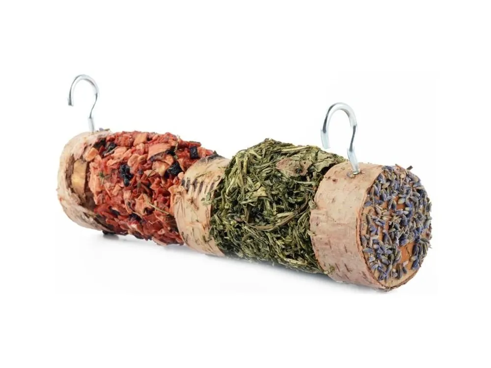 Originální HamStake Březové krmítko s bylinkami a zeleninou 20cm