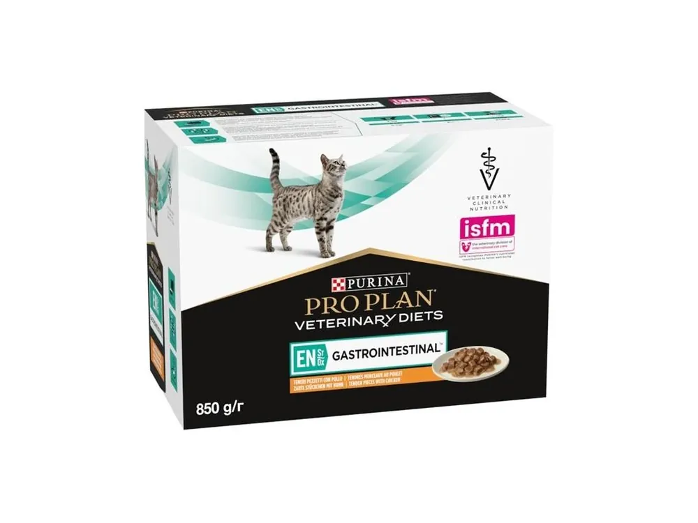 Odeslání Ihned Purina PPVD Feline - EN Gastrointestinal Chicken kapsička 10x85 g