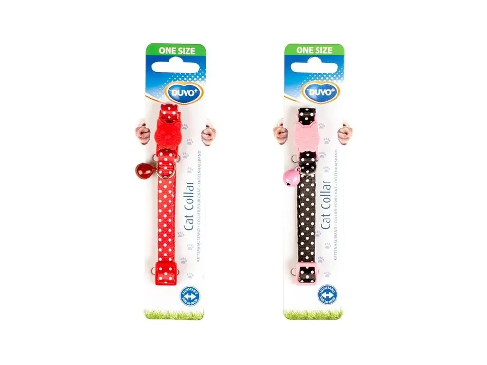 Obojek cat nylon DUVO+ Puntíky 20-30cm/10mm Nejprodávanější