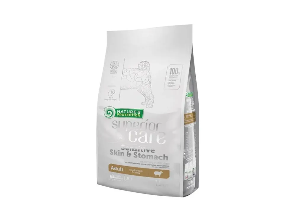 Must-Have Nature‘s Protection Superior Care Dog Dry Sensitive Adult Small Breeds Lamb 1,5 kg