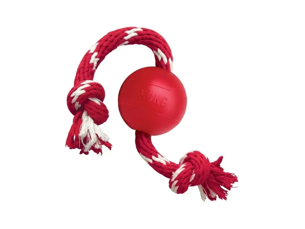 Dokud Zásoby Vydrží Hračka guma KONG Classic Ball w/Rope S