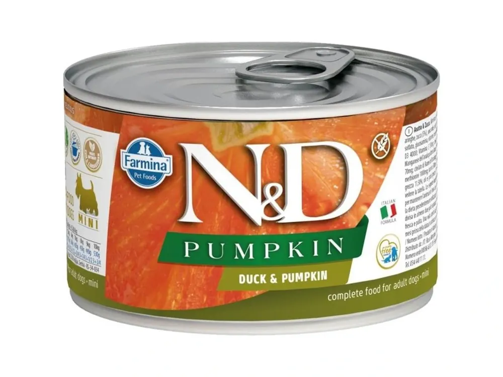 N&D PUMPKIN Dog konz. Duck & Pumpkin Mini 140 g Nízká Cena