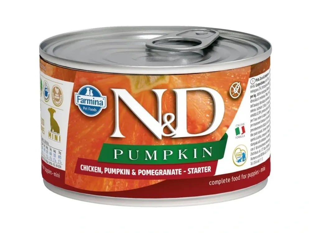 N&D PUMPKIN Dog konz. Lamb, Pumpkin & Blueberry Starter Mini 140 g Poslední Šance