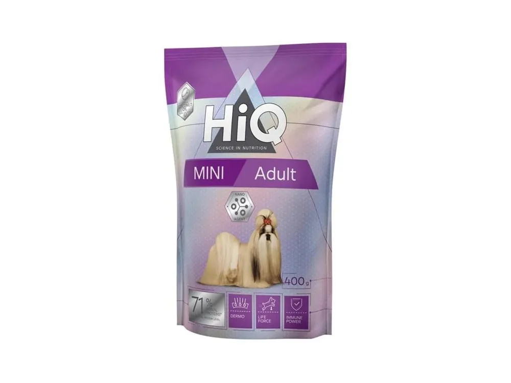 Sezónní Sleva HiQ Dog Dry Adult Mini 400 g