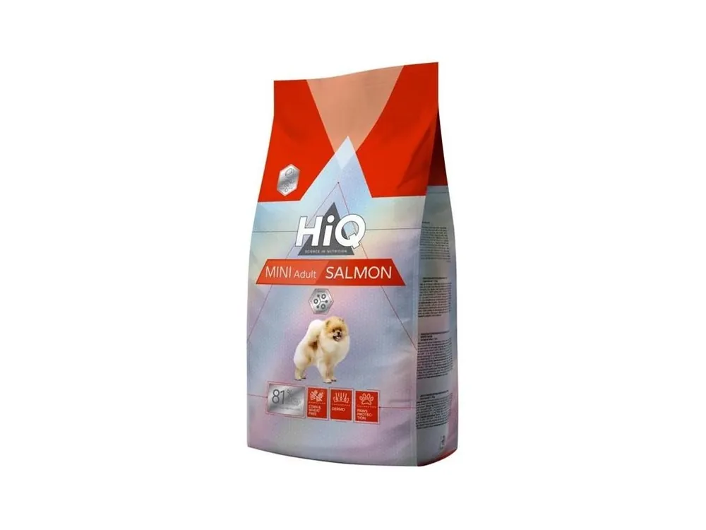 HiQ Dog Dry Adult Mini Salmon 1,8 kg Časově Omezené