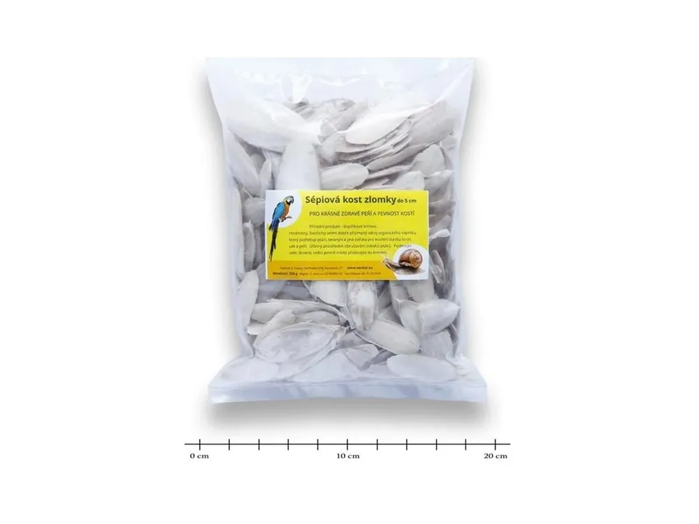 Značkový Sépiová kost zlomky do 5cm, 250g