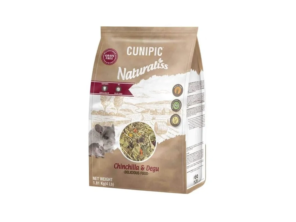 Nejlepší Cena Cunipic Naturaliss Chinchilla & Degu - činčila a osmák 1,81 kg