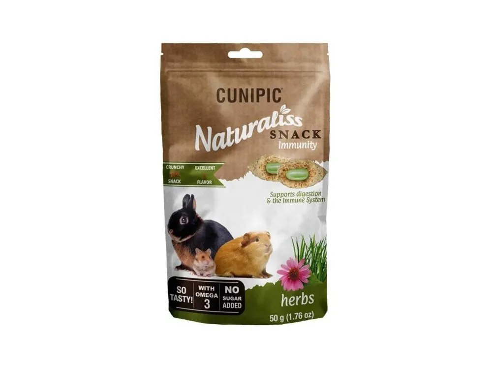 Nízká Cena Cunipic Naturaliss snack Immunity pro drobné savce 50 g