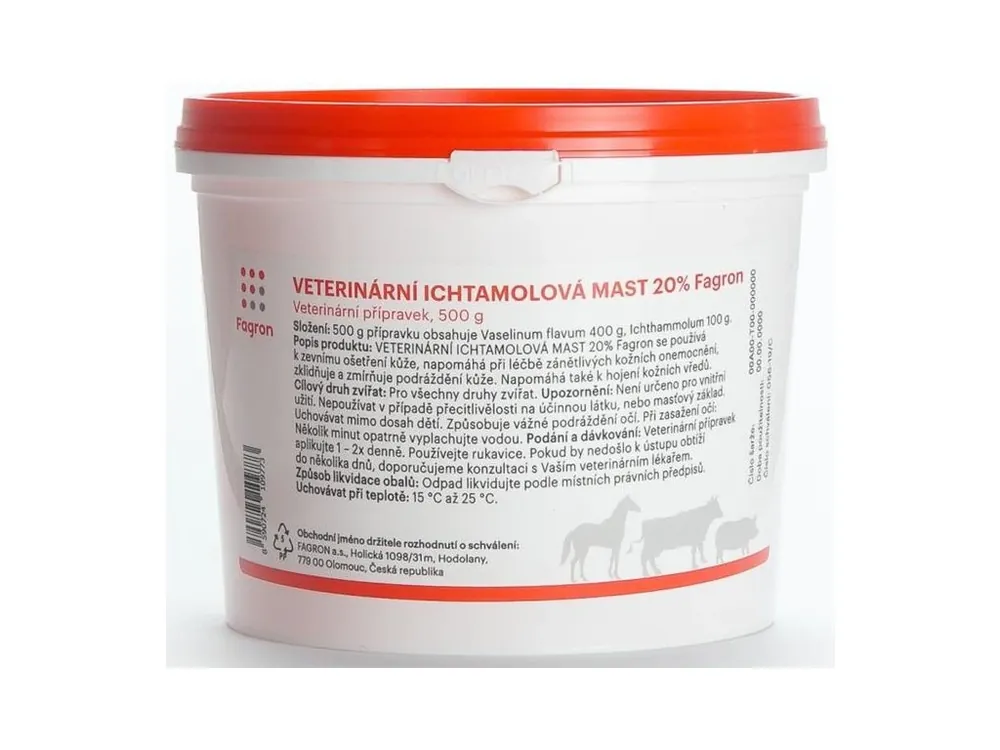 Must-Have Ichtammolová mast 20% 1kg veterinární