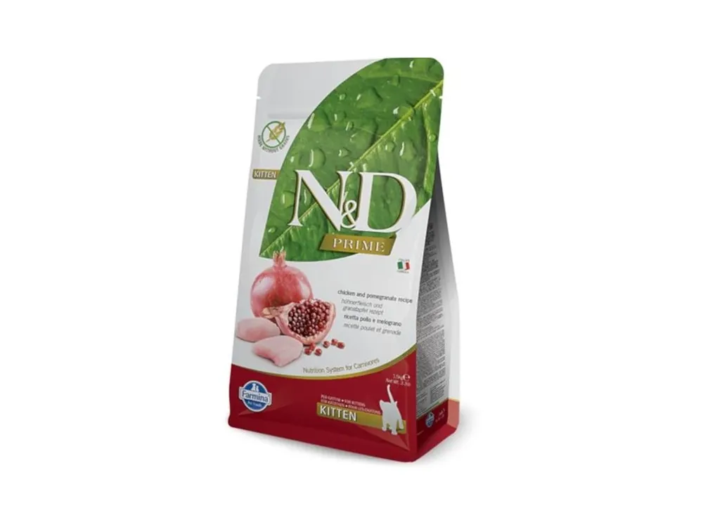 Super Cena N&D PRIME Cat GF Chicken & Pomegranate Kitten 10 kg