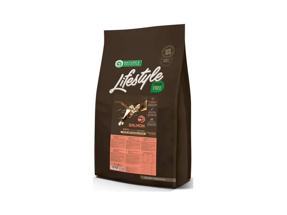 Nature‘s Protection Cat Dry LifeStyle GF Kitten Salmon 7 kg Rychlé Dodání