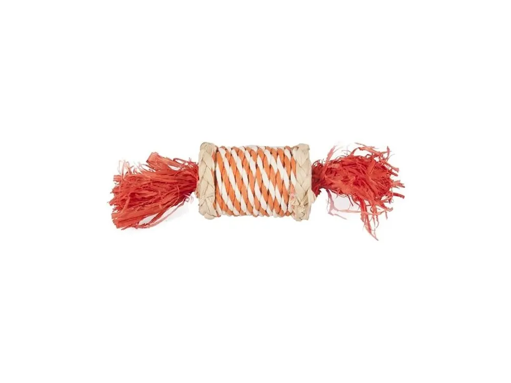 Pouze Dnes Hračka hlod. přírodní sisal/šustí váleček 17cm Flamingo