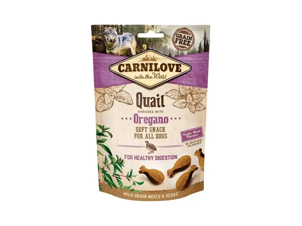 Carnilove Dog Semi Moist Snack Quail enriched with Oregano 200 g Cenová Bomba