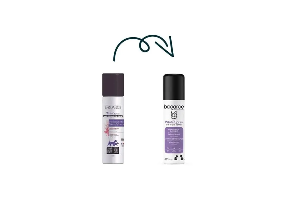 Must-Have Biogance White spray -suchý šampon na bílou srst 300 ml