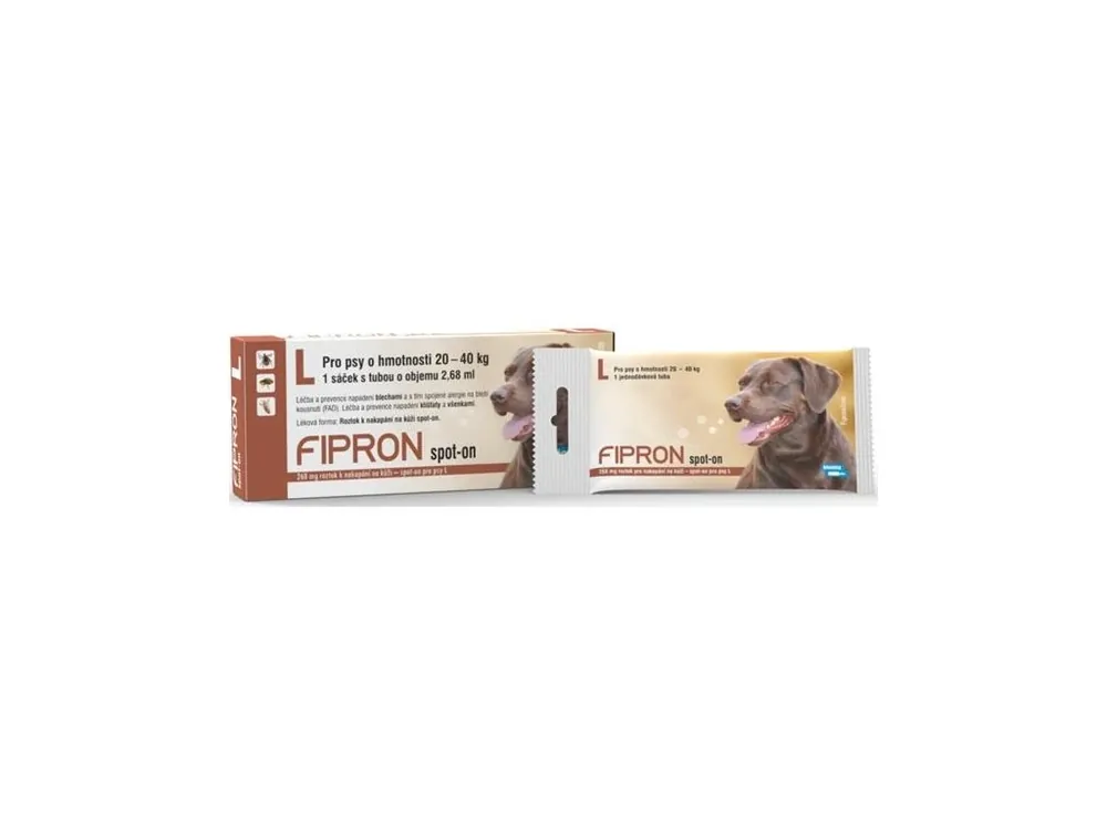 Ověřený Fipron 268mg spot-on L a.u.v. sol 1x2,68 ml (pipety)