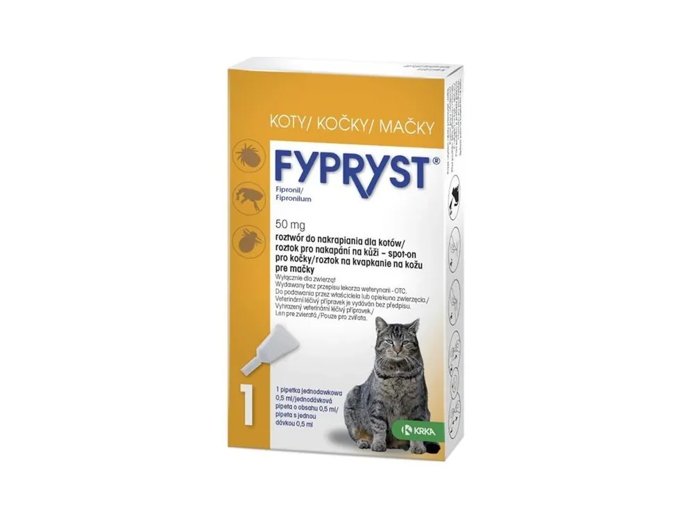 Fypryst spot on a.u.v. (kočka) sol 1x0,5 ml Nakupujte Hned