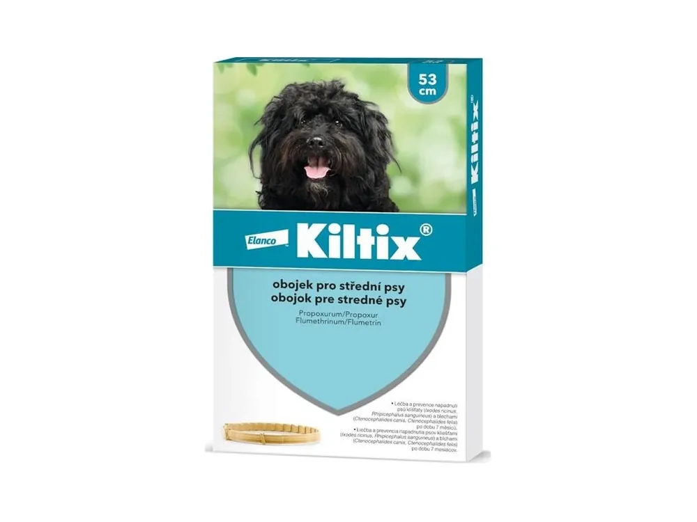 Kiltix obojek pro střední psy obojek 53cm 1 ks Sezónní Sleva