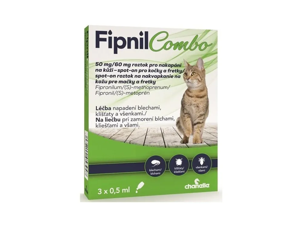 Jen Po Omezenou Doba Fipnil Combo 50 mg/60 mg cat spot-on 3x0,5ml