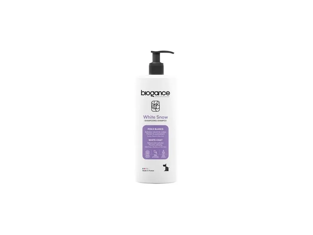 Biogance šampon White snow -pro bílou/světlou srst 1l Koupit Online