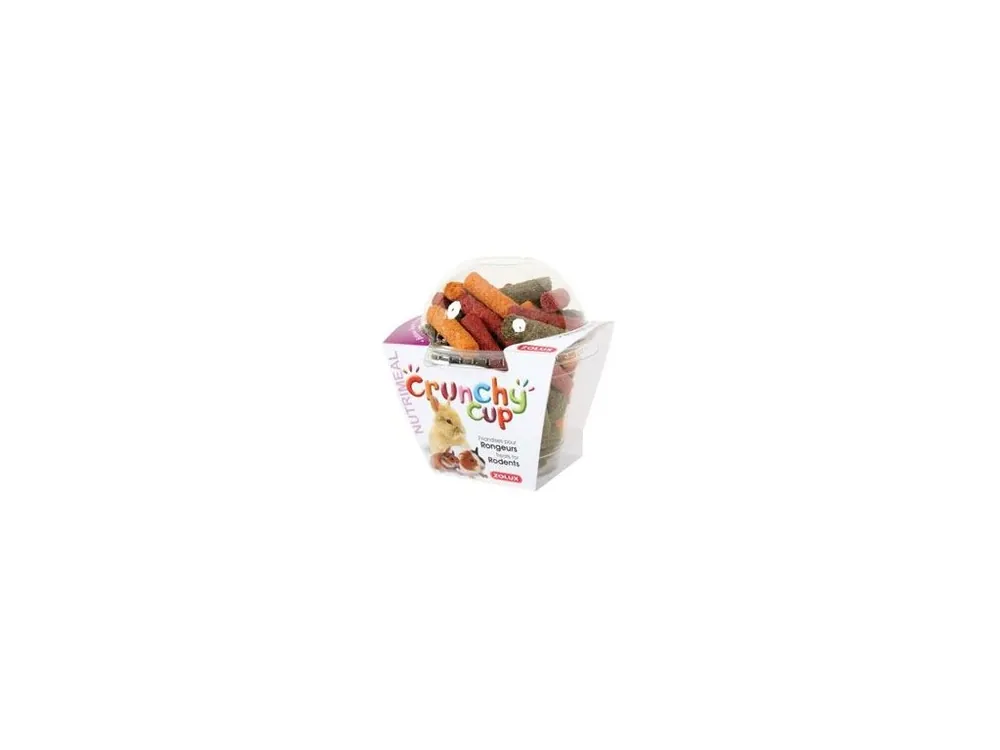 Pochoutka CRUNCHYCUP hlodavec vojtě/mrk/řepa 180gZolux Výprodej