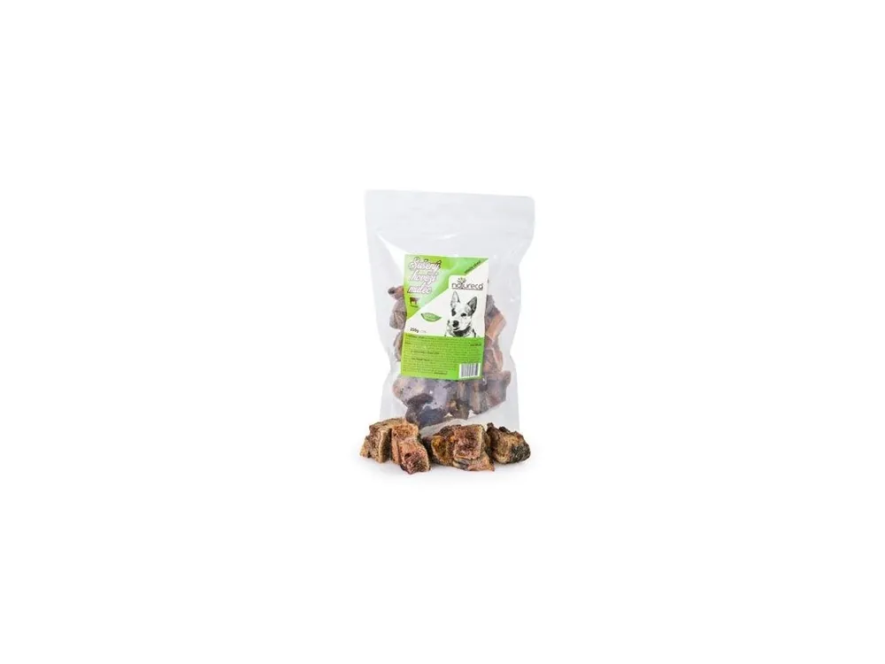 NATURECA pochoutka Hovězí mulec řezaný kousky 5cm 250g Speciální Cena