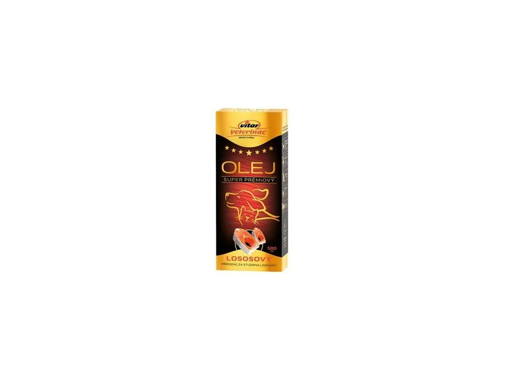Sleva VITAR Veterinae Lososový olej 500ml