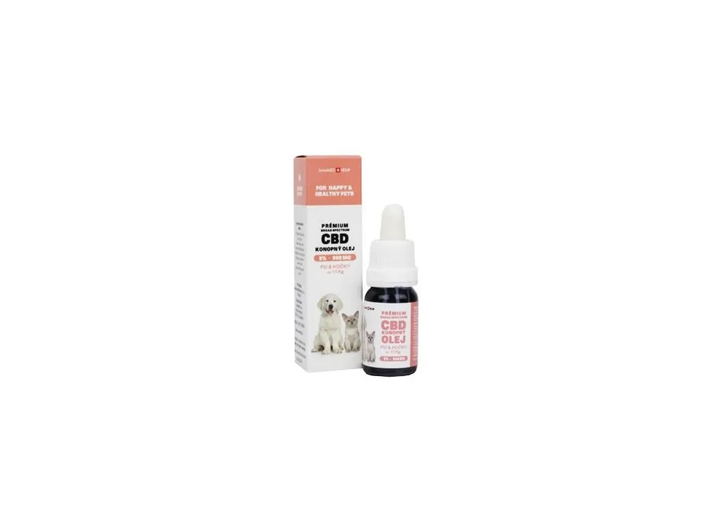 Poslední Šance CBD olej pro malé psy a kočky 5%, 10ml