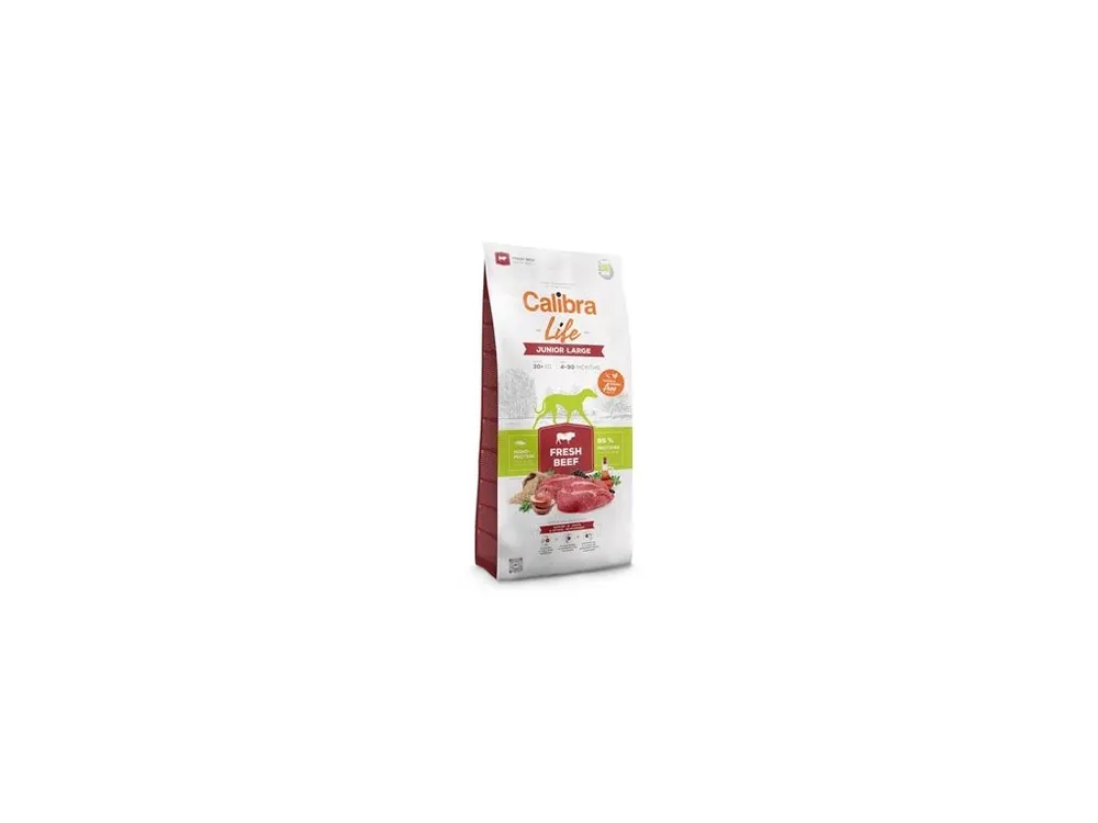 Sezónní Sleva Calibra Dog Life Junior Large Fresh Beef 2,5kg