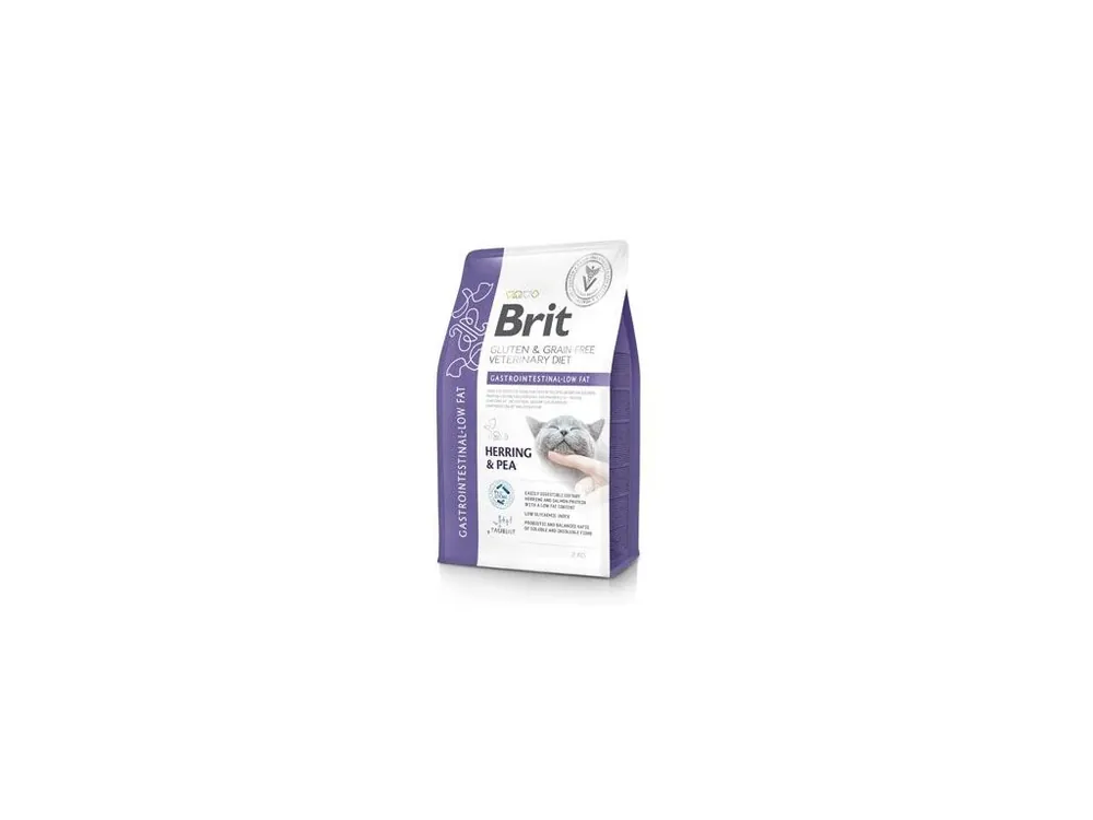 Horká Nabídka Brit VD Cat GF Gastrointestinal-Low fat 2kg