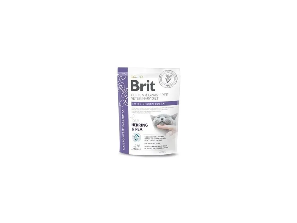 Výprodej Brit VD Cat GF Gastrointestinal-Low fat 400g