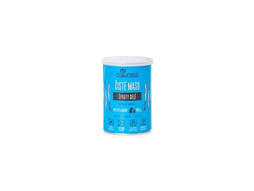 NATURECA konz. šproty celé pro kočky, pro psy 400g Novinka