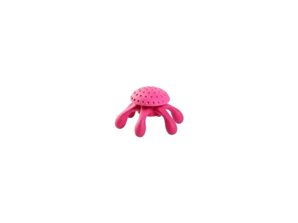 Hračka pes OCTOPUS MAXI plov. z TPR růžová Kiwi Levný