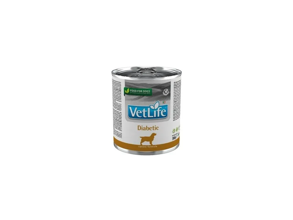 Aktuální Vet Life Natural DOG konz. Diabetic 300g