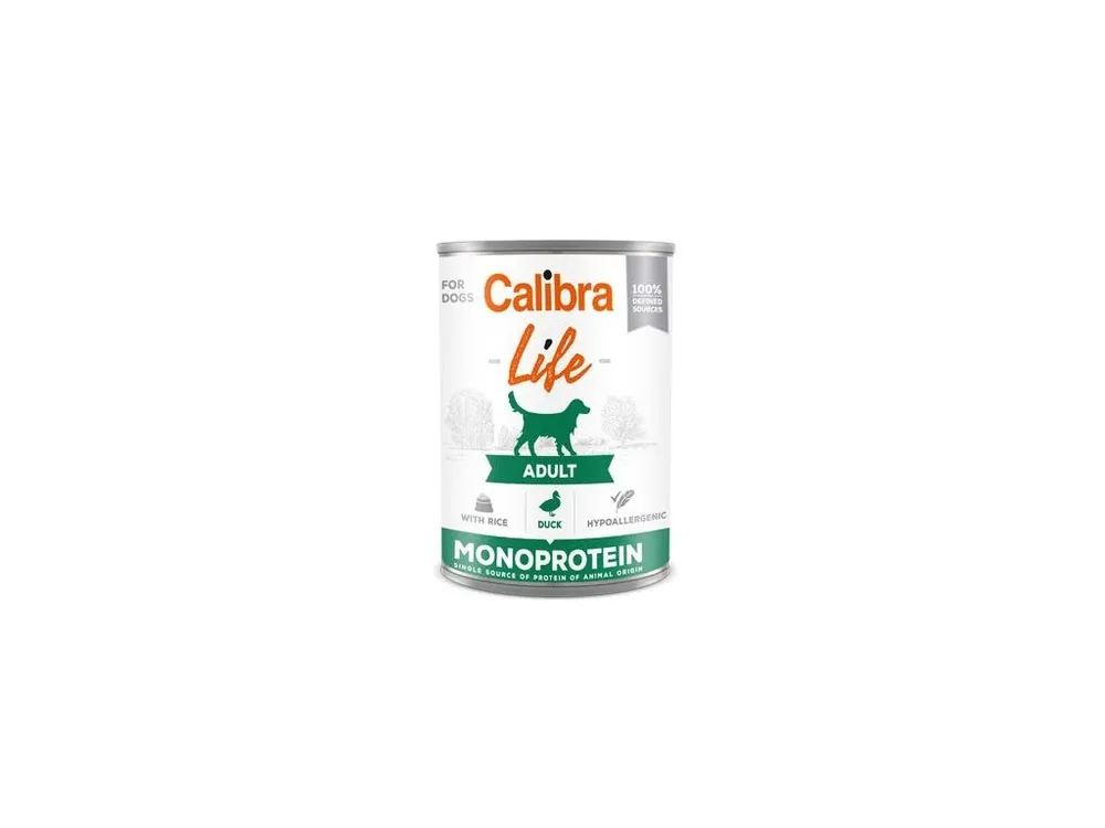 Super Cena Calibra Dog Life konz.Adult Duck with rice 400g
