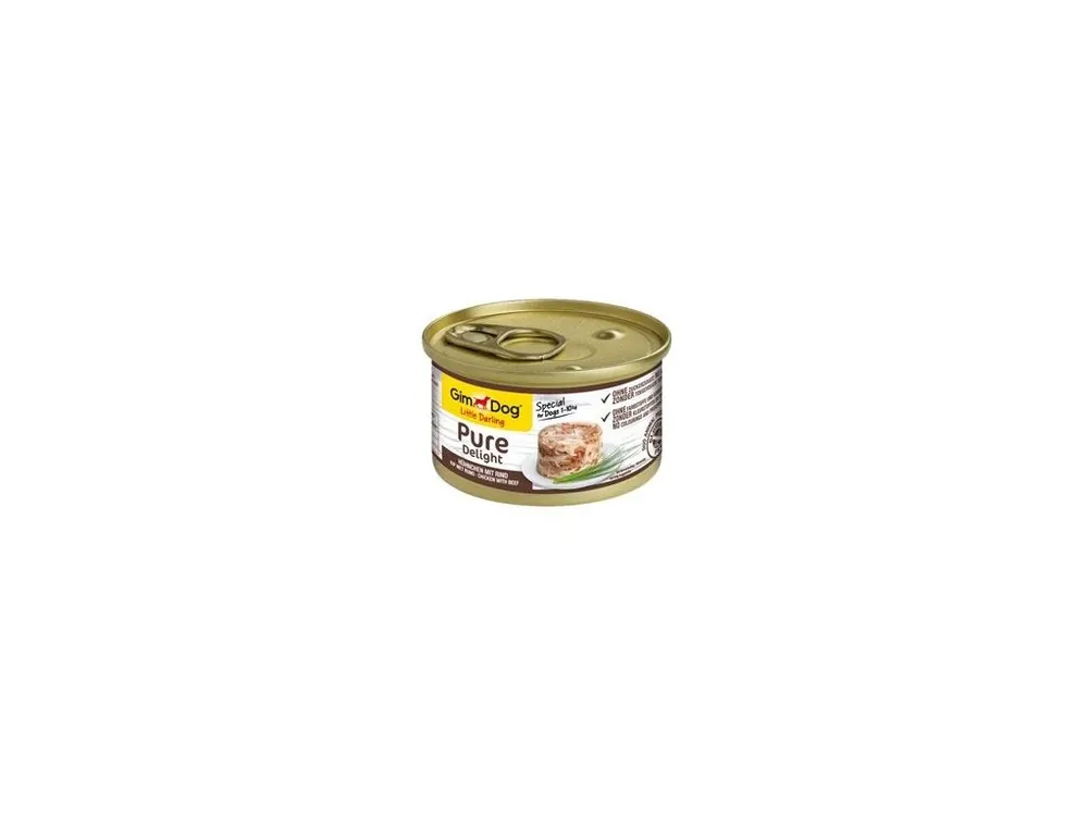 GimDog Pure Delight konz. kuře s hovězím 85g Bezpečná Platba