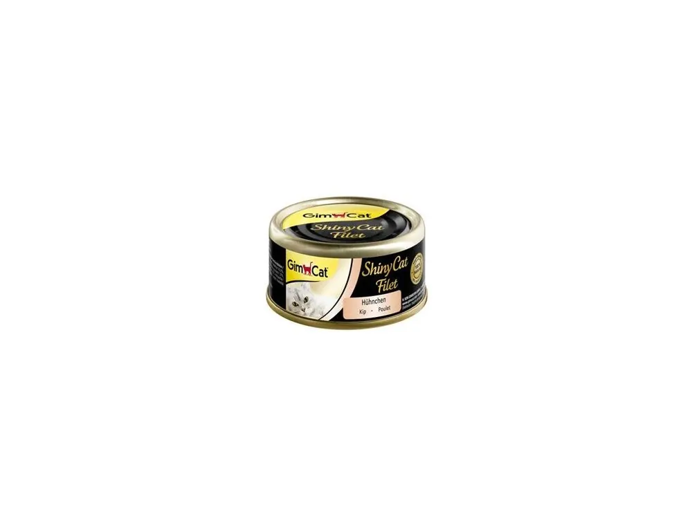 GimCat ShinyCat konz. filet v kuřecím vývaru 70g Originální