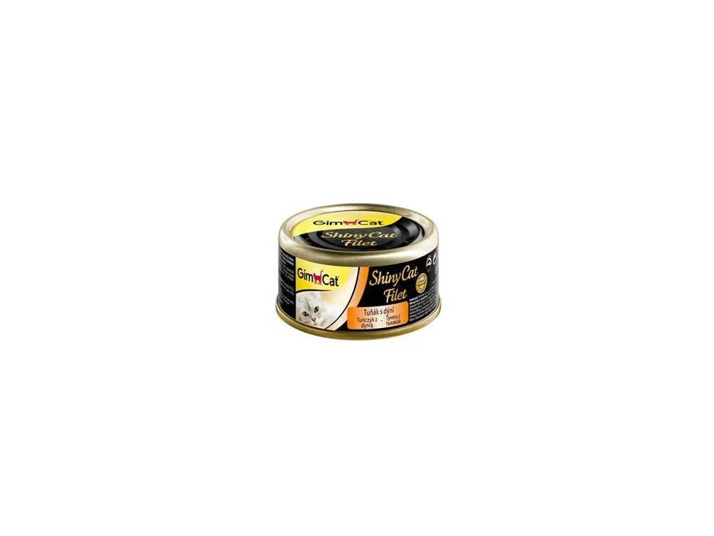 GimCat ShinyCat konz. filet tuňák s dýní 70g Speciální Cena