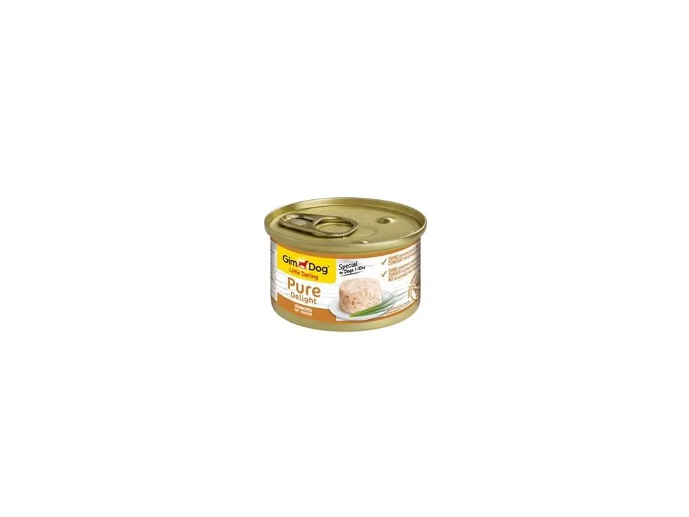 Sleva GimDog Pure Delight konz. kuře 85g