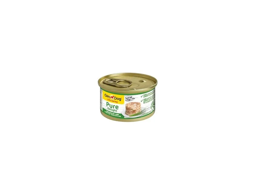 Cenová Bomba GimDog Pure Delight konz. kuře s jehněčím 150g