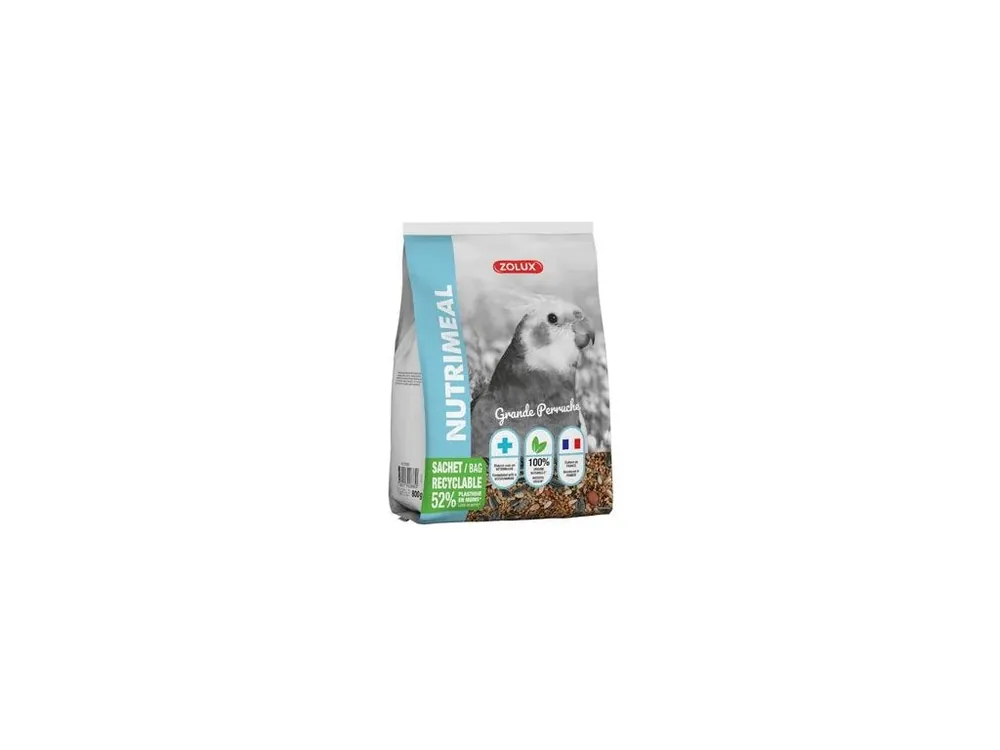 Krmivo pro střední papoušky NUTRIMEAL 800g Zolux Omezená Nabídka