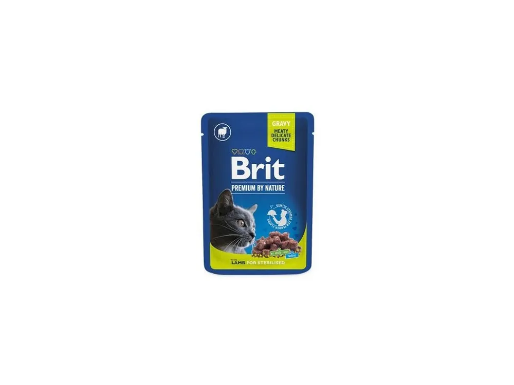 Brit Premium Cat kapsa Lamb for Sterilised 100g Koupit Online
