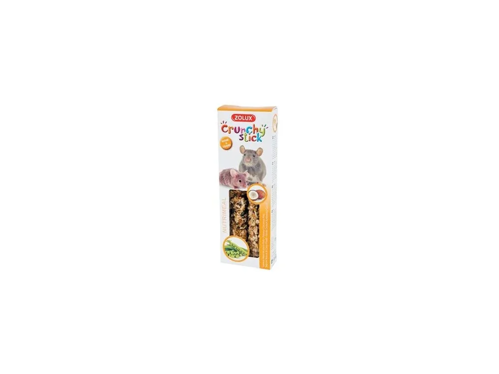 Pochoutka CRUNCHY STICK myš kokos/hrách Zolux Oblíbený