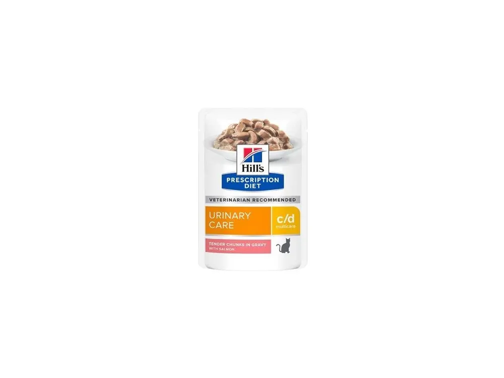 Hill‘s Fel. PD C/D MultiCare Salmon kapsa 12x85g Omezená Nabídka