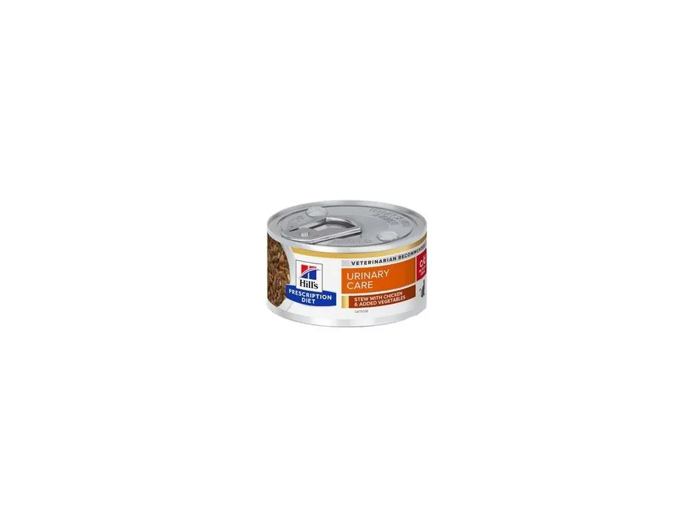 Expresní Doručení Hill‘s Fel. PD C/D UrinaryStress Ckn&Veg stew Konz.82g